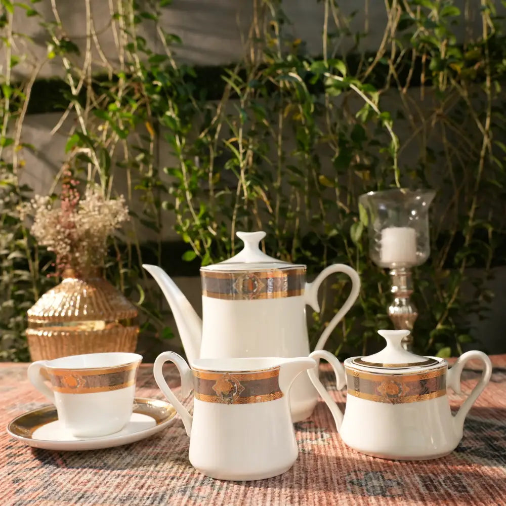Aurora Blanc Tea Set – Pure White Elegance in Every Sip - 12 PCS CUP SAUCER - Cup Saucer