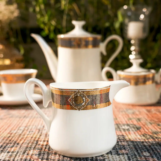 Aurora Blanc Tea Set – Pure White Elegance in Every Sip - Cup Saucer