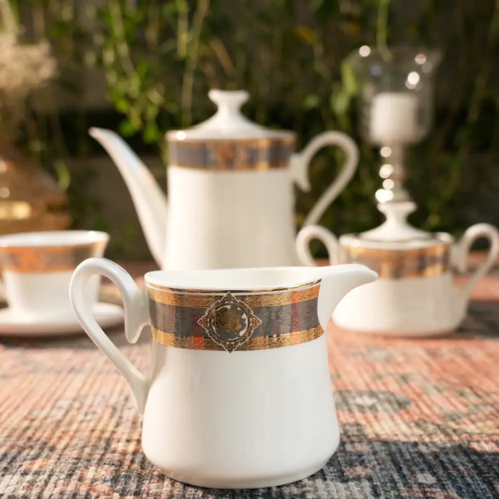 Aurora Blanc Tea Set – Pure White Elegance in Every Sip - Cup Saucer