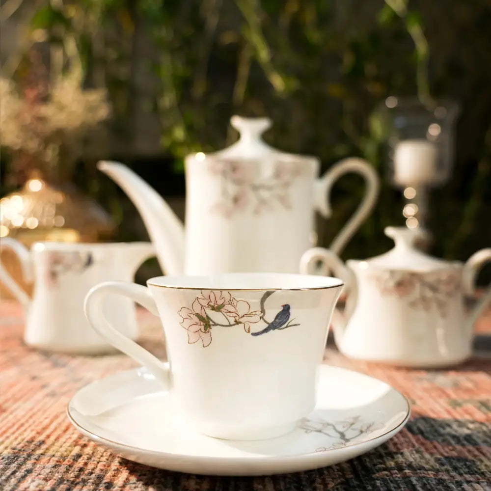 Avian Bloom Premium Cup Saucer - Cup Saucer