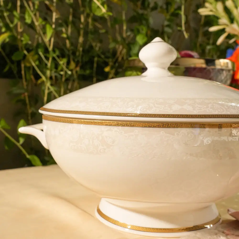 Avian Bloom Royale Dinner Set – 35 & 48-Piece Premium Elegance - Dinner set