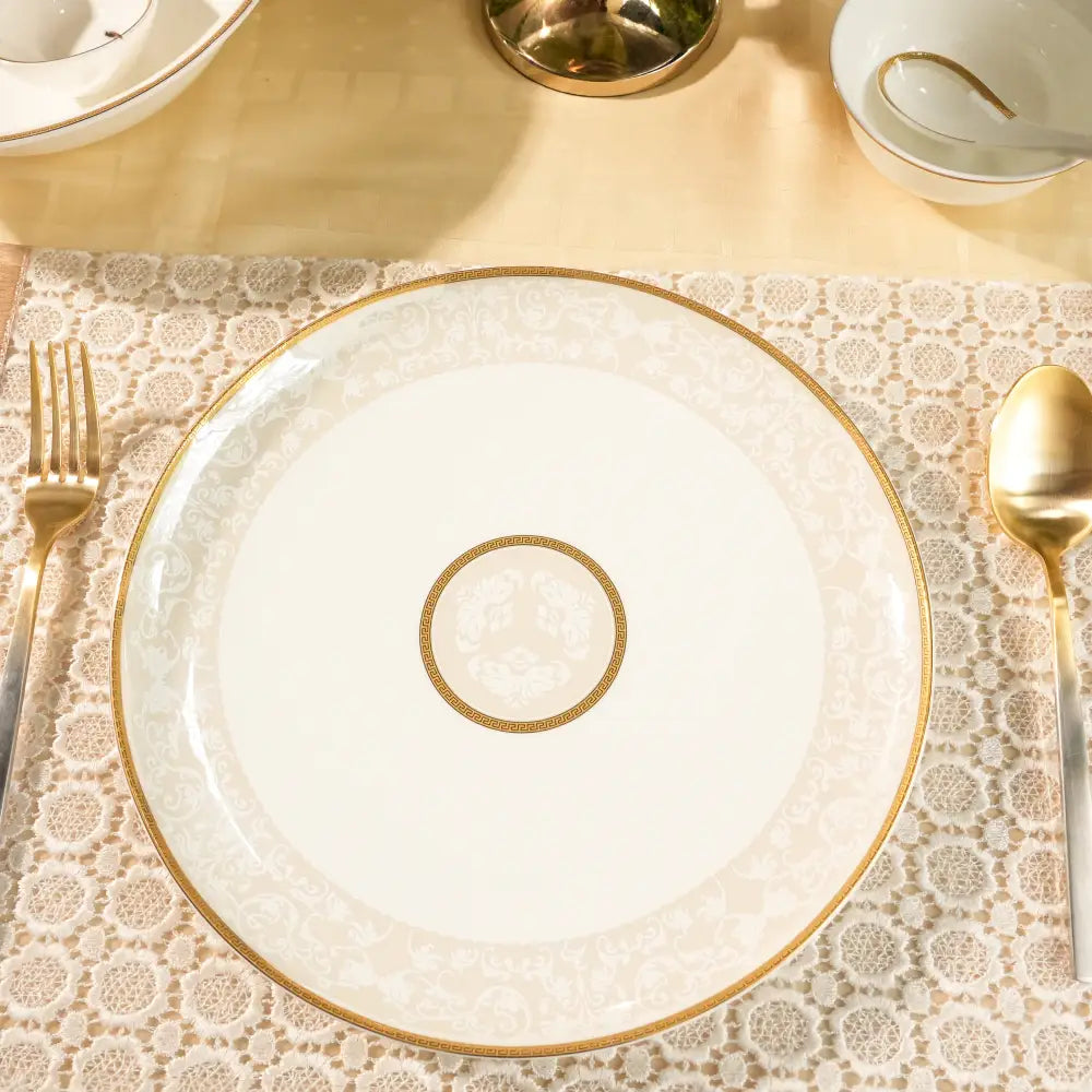 Avian Bloom Royale Dinner Set – 35 & 48-Piece Premium Elegance - Dinner set