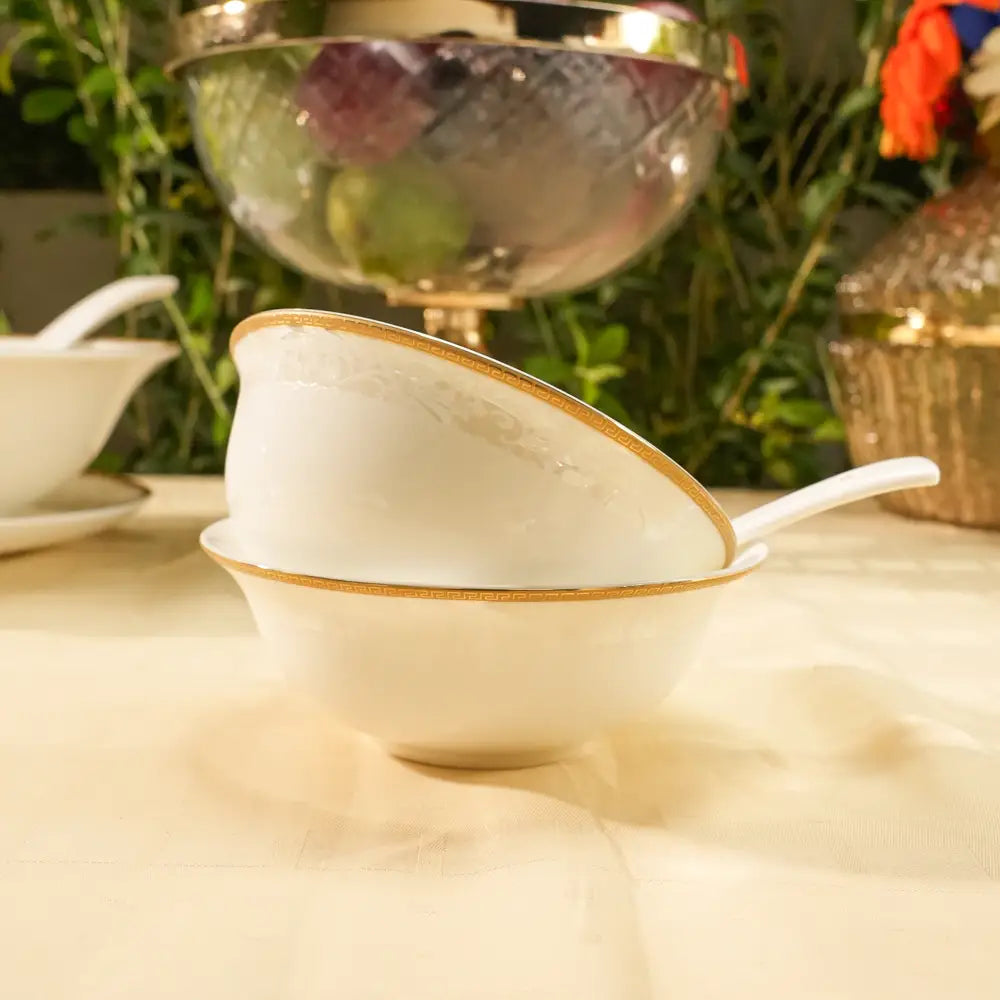 Avian Bloom Royale Dinner Set – 35 & 48-Piece Premium Elegance - Dinner set
