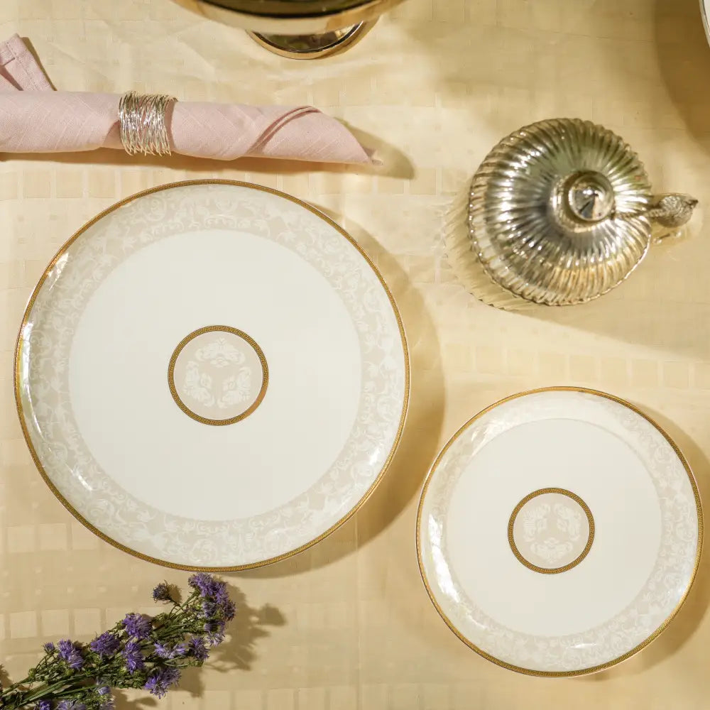 Avian Bloom Royale Dinner Set – 35 & 48-Piece Premium Elegance - 35 PCS - Dinner set