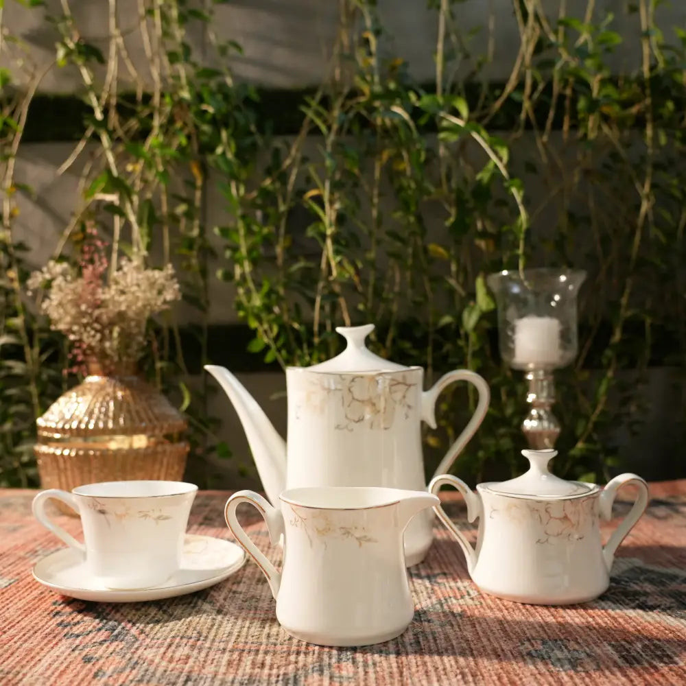 Avian Bloom Royale Premium Cup & Saucer - 12 PCS CUP SAUCER - Cup Saucer