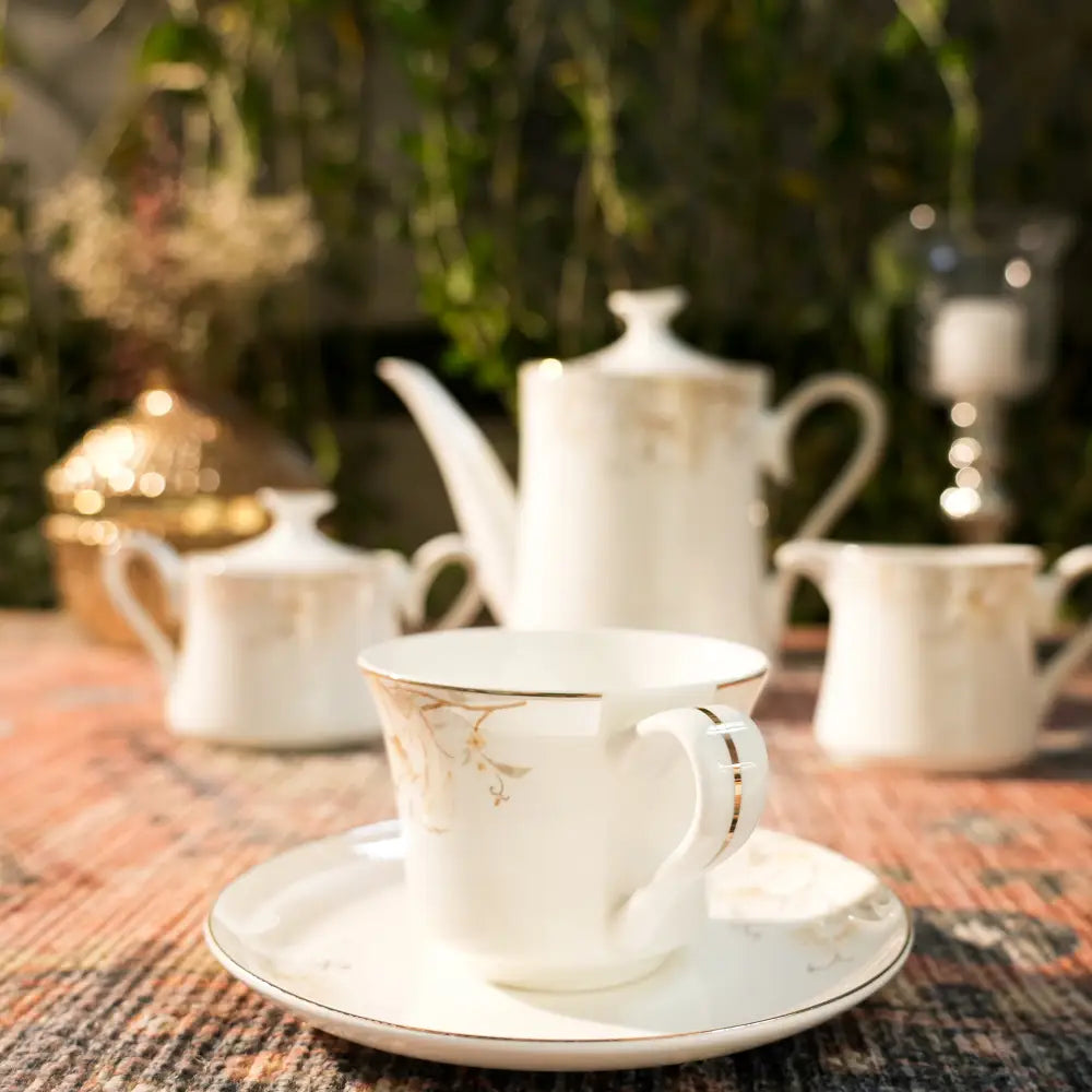 Avian Bloom Royale Premium Cup & Saucer - Cup Saucer