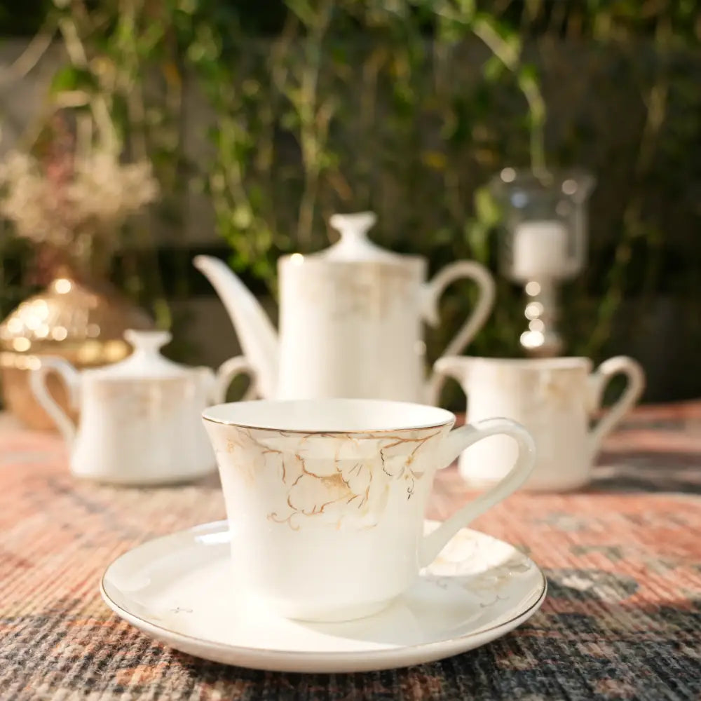 Avian Bloom Royale Premium Cup & Saucer - Cup Saucer