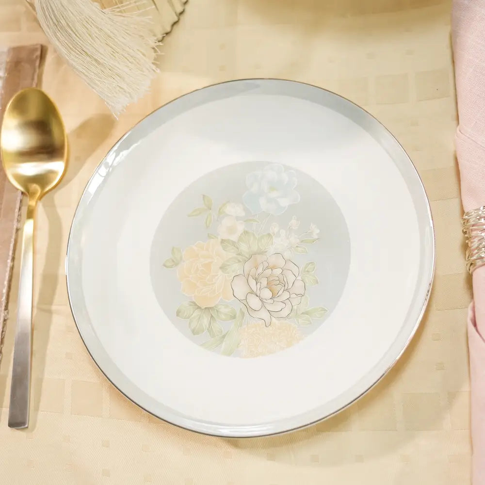 Celeste Bloom Dinner Set – 35 & 48-Piece Elegant Floral Collection - Dinner set
