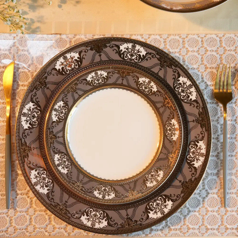 Celeste Royale Premium Dinner Set (35 Pcs & 48 Pcs) - Dinner set