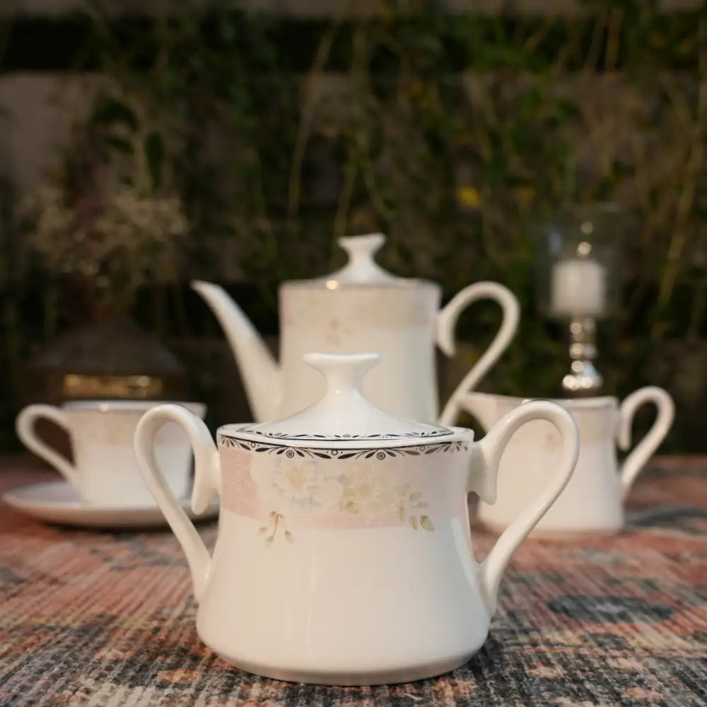 Eterna Blanc Tea Set – Timeless White Luxury Cup & Saucer - Cup Saucer