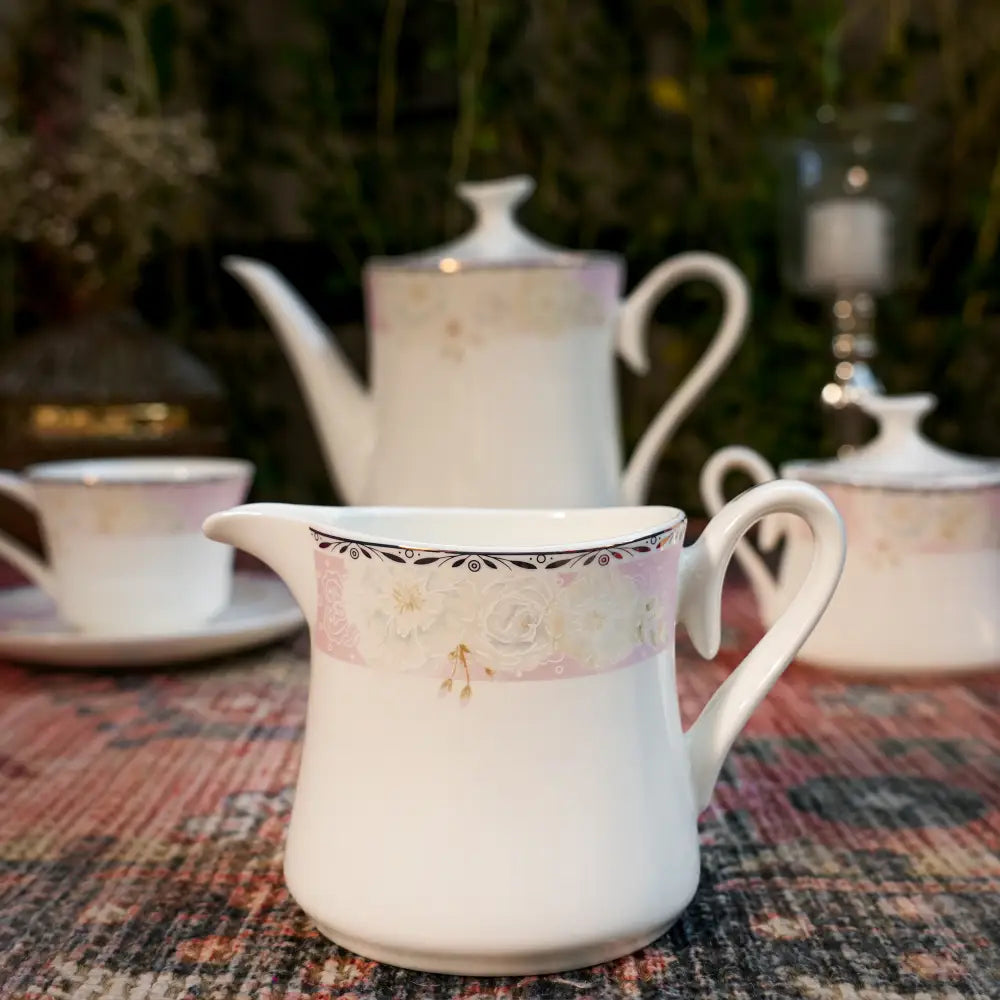 Eterna Blanc Tea Set – Timeless White Luxury Cup & Saucer - Cup Saucer