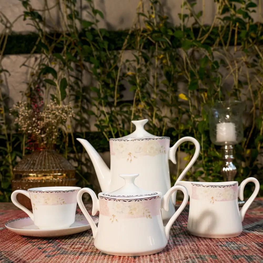Eterna Blanc Tea Set – Timeless White Luxury Cup & Saucer - Cup Saucer