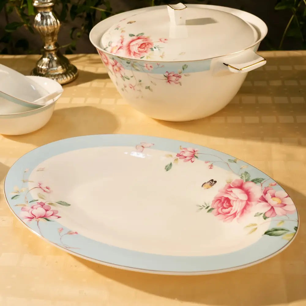 Evergreen Serenity Dinner Set – Timeless Elegance for Every Meal - 48 PCS - Dinner set