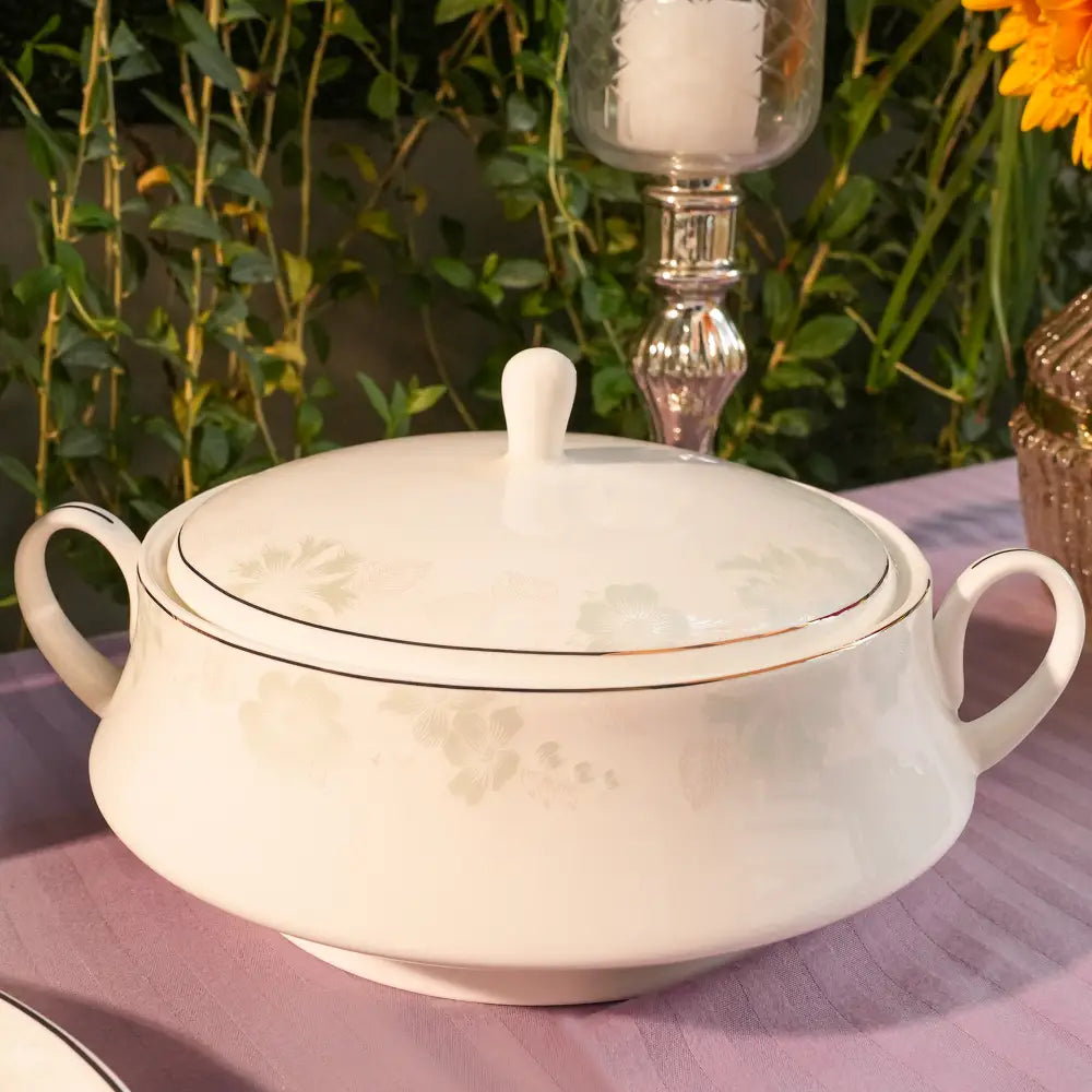 Flower New Design Dinner Set – 35 & 48 Pcs - 35 PCS - Dinner set