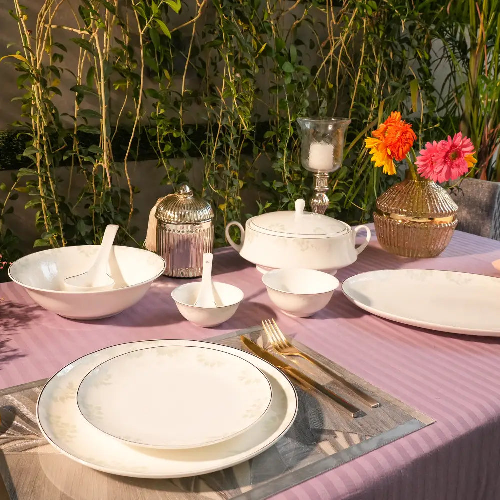 Flower New Design Dinner Set – 35 & 48 Pcs - Dinner set