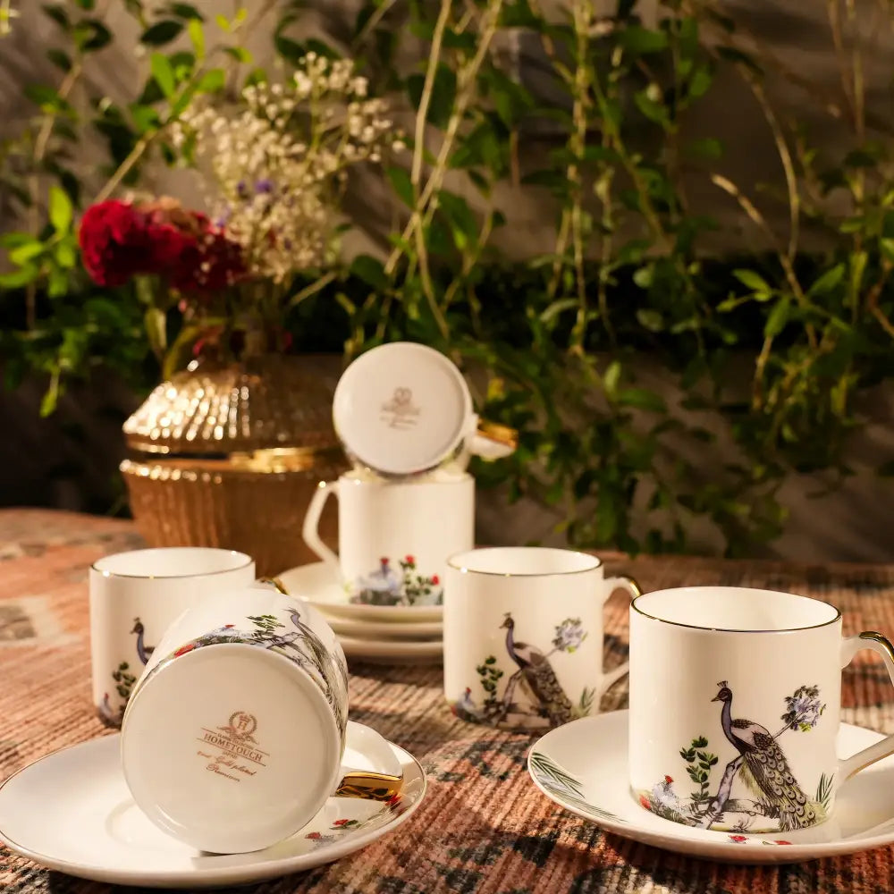 Majestic Marble Gold Cup – Elegance Redefined! - Cup Saucer