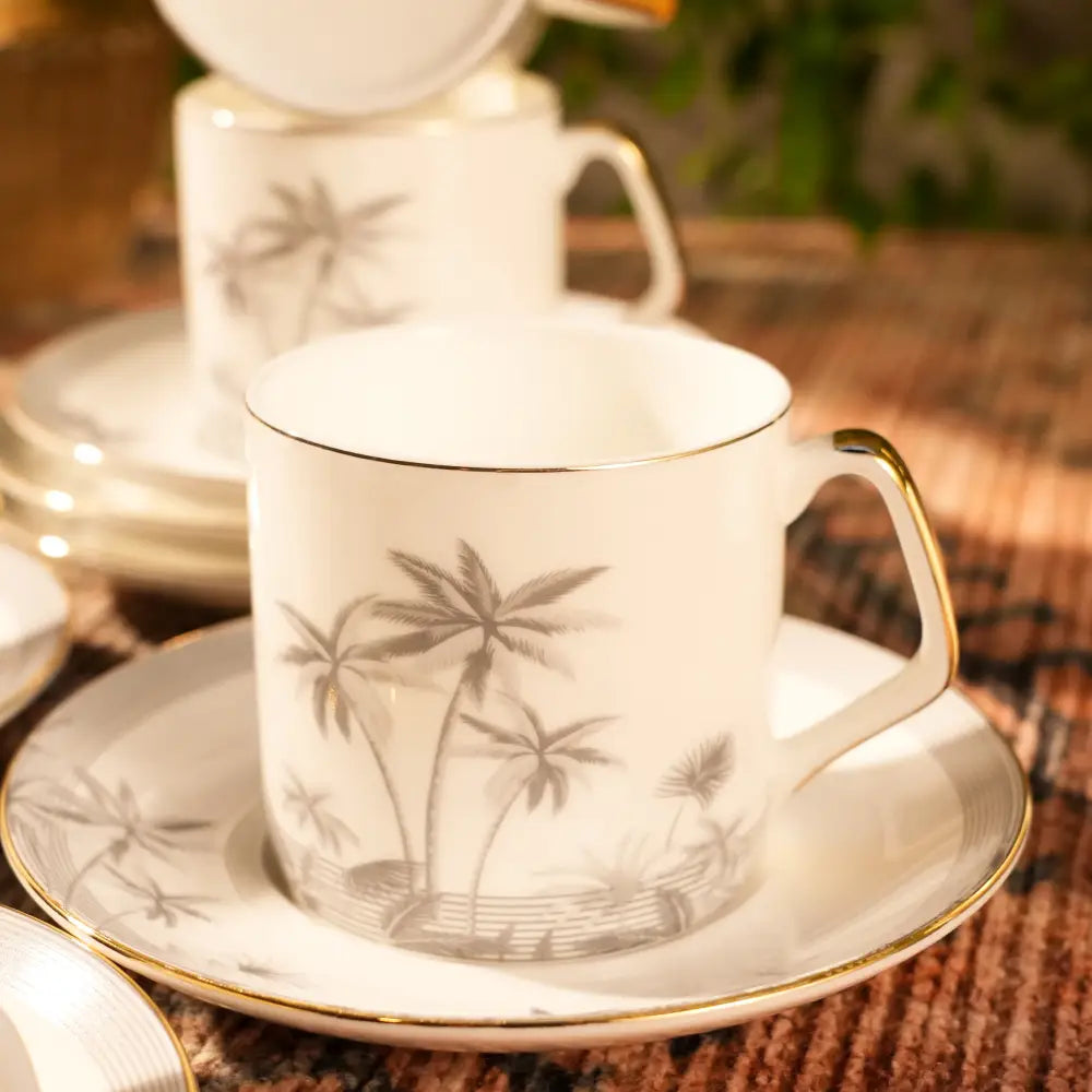 β¨ Majestic Marble Gold Cup Saucers β Luxury & Elegance in Every Sip! π - Cup Saucer