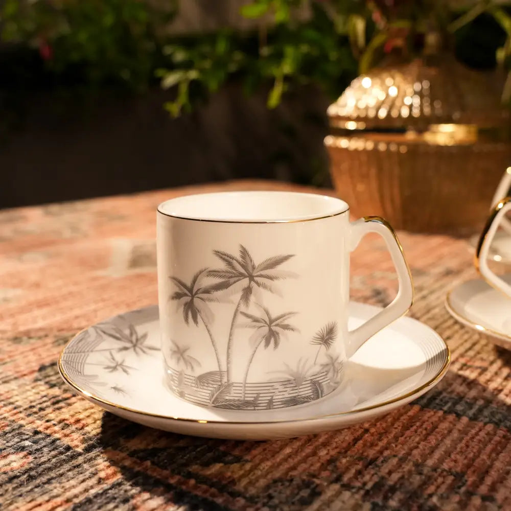 β¨ Majestic Marble Gold Cup Saucers β Luxury & Elegance in Every Sip! π - 17 PCS TEA SET - Cup Saucer