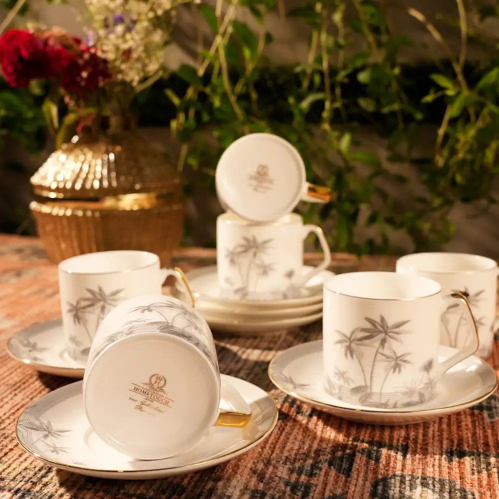 β¨ Majestic Marble Gold Cup Saucers β Luxury & Elegance in Every Sip! π - Cup Saucer