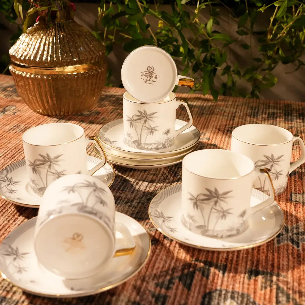 β¨ Majestic Marble Gold Cup Saucers β Luxury & Elegance in Every Sip! π - Cup Saucer