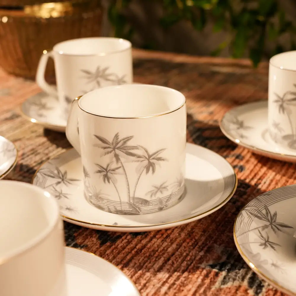 β¨ Majestic Marble Gold Cup Saucers β Luxury & Elegance in Every Sip! π - Cup Saucer