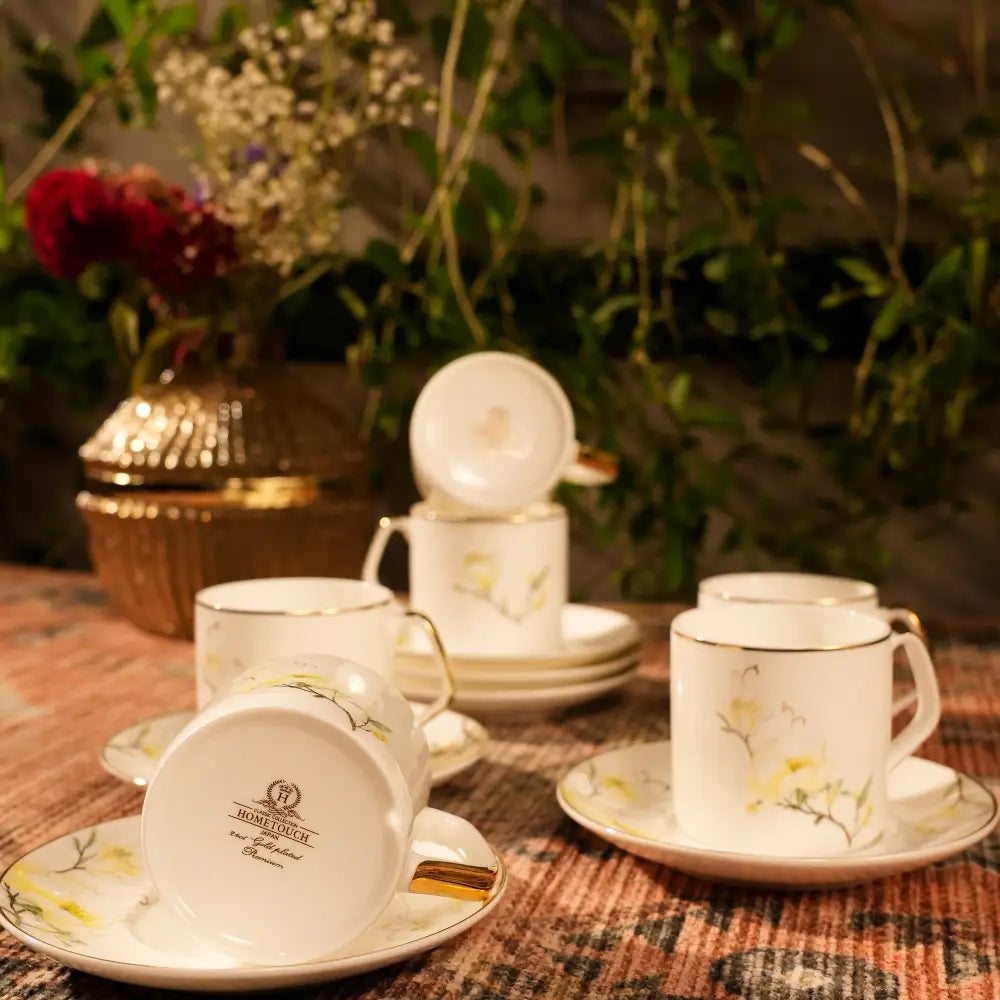Marble Gold Cup & Saucer – A Perfect Blend of Luxury & Elegance