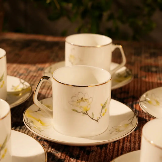 Marble Gold Cup & Saucer β A Perfect Blend of Luxury & Elegance