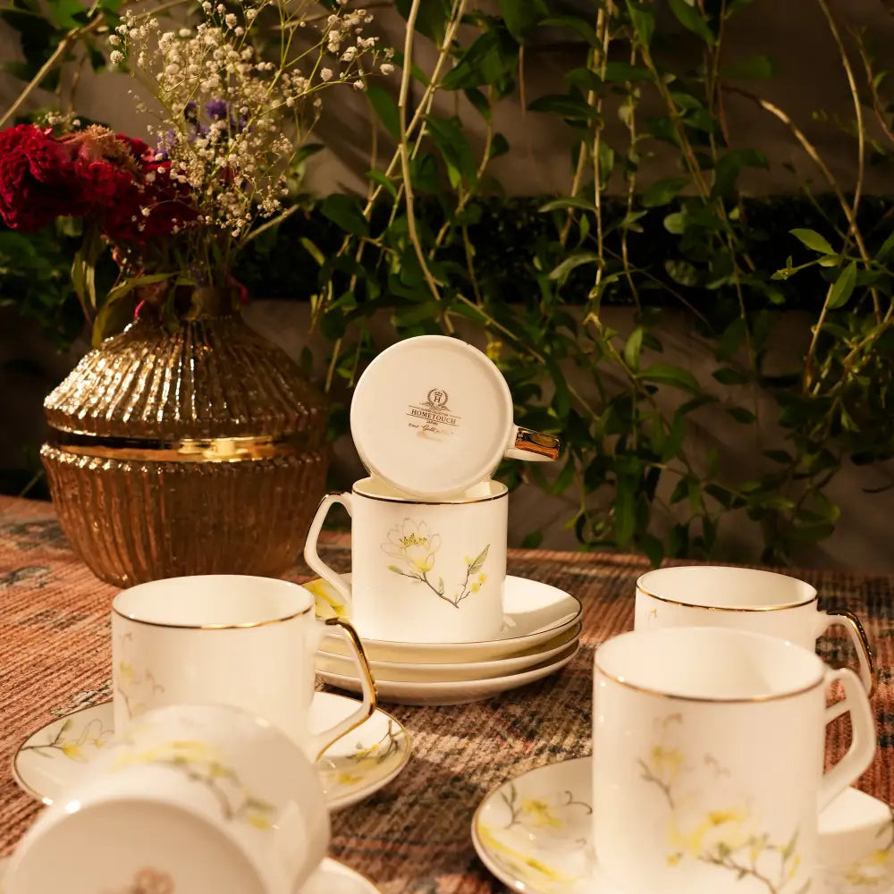 Marble Gold Cup & Saucer – A Perfect Blend of Luxury & Elegance