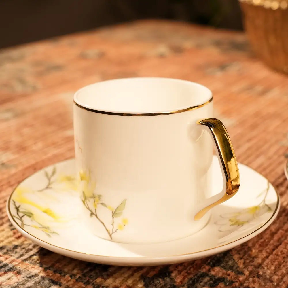 Marble Gold Cup & Saucer – A Perfect Blend of Luxury & Elegance