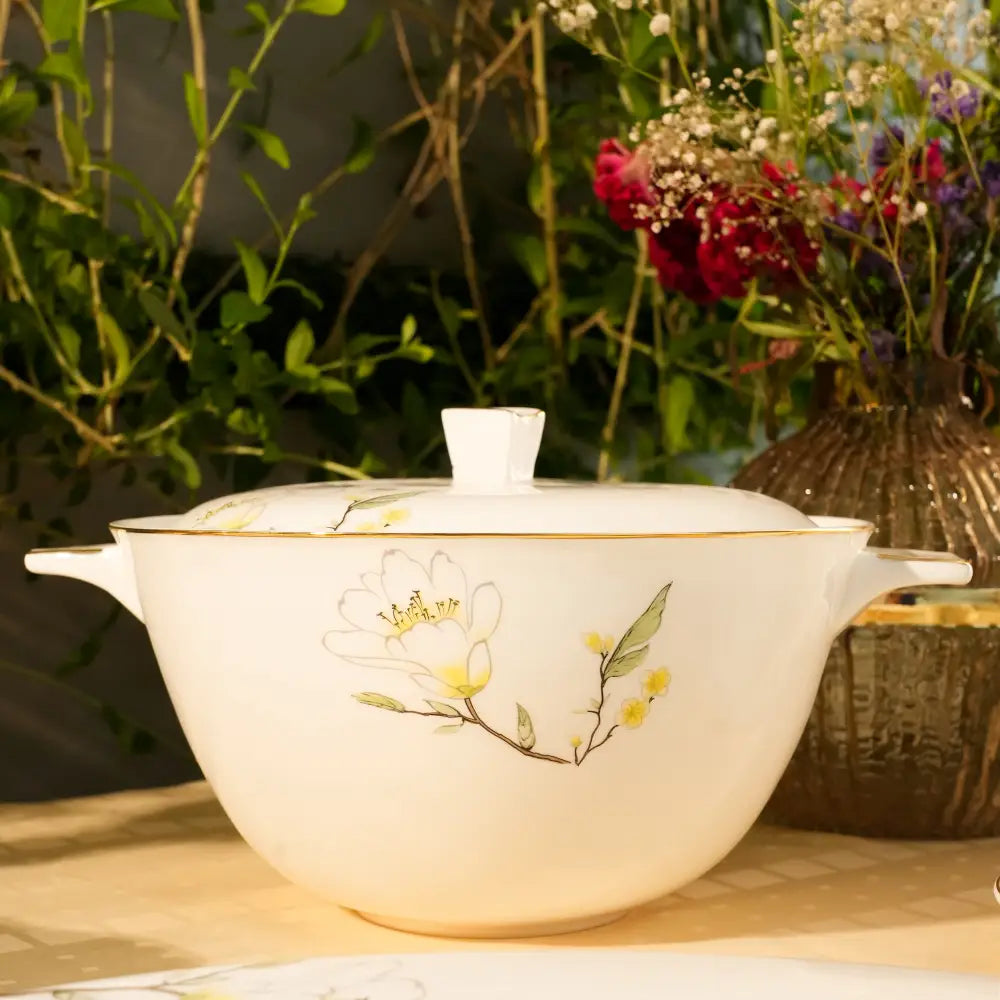 Misty Pine Elegance – Luxurious Dinner Set for Timeless Dining - Dinner set