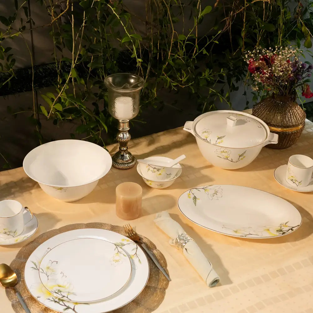 Misty Pine Elegance – Luxurious Dinner Set for Timeless Dining - Dinner set