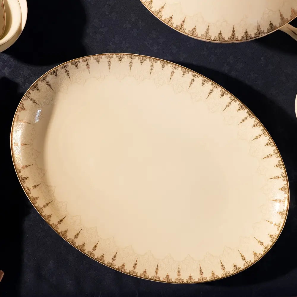 Moonlight Petal Grandeur Premium Dinner Set - 35 PCS - Dinner set