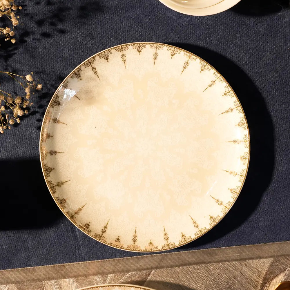 Moonlight Petal Grandeur Premium Dinner Set - Dinner set