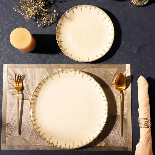 Moonlight Petal Grandeur Premium Dinner Set - Dinner set