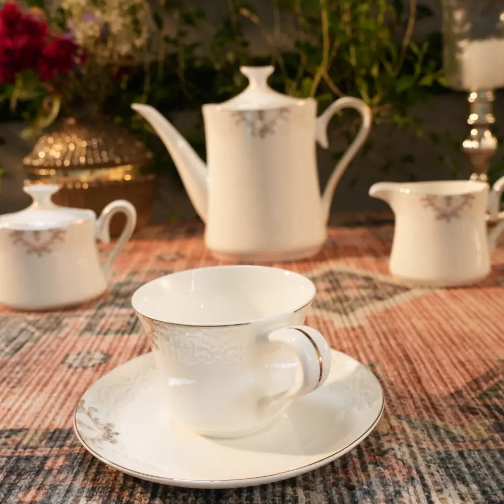 New Arrival! Elegant White Cup & Saucer – Fresh Design & Premium Quality - Cup Saucer