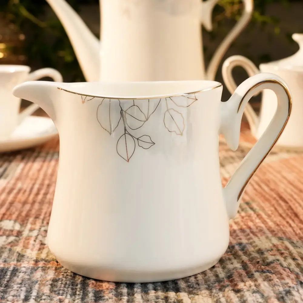 New Leaf Design Cup & Saucer – Elegant & Premium Quality - Cup Saucer