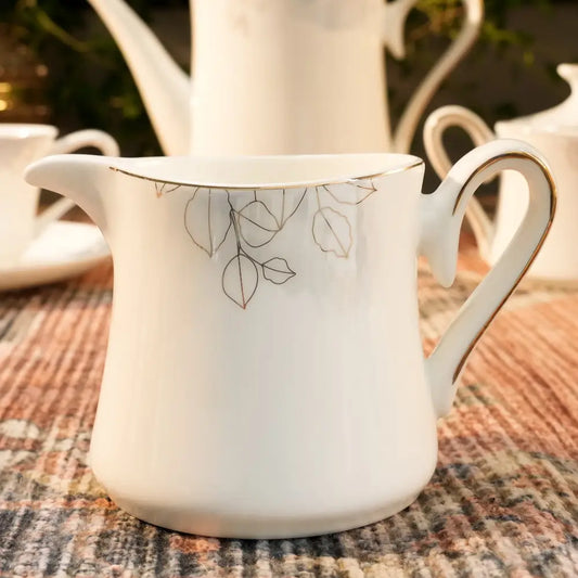 New Leaf Design Cup & Saucer – Elegant & Premium Quality - Cup Saucer