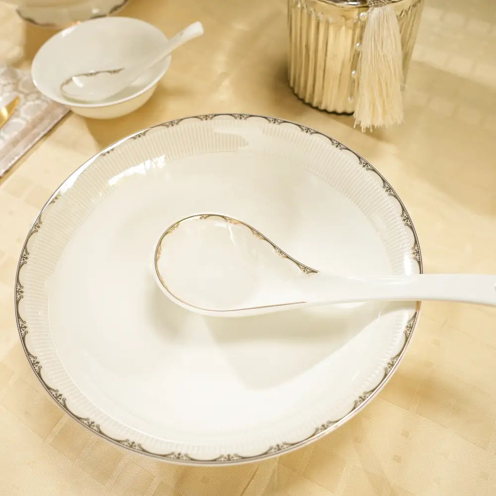 Opulent Aura Dinner Set – 35 & 48-Piece Luxe Collection - Dinner set