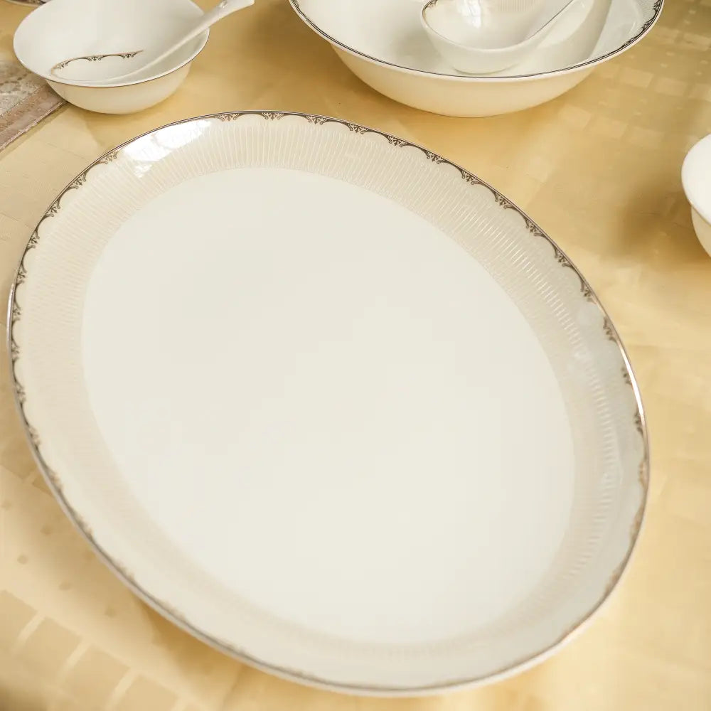 Opulent Aura Dinner Set – 35 & 48-Piece Luxe Collection - 35 PCS - Dinner set
