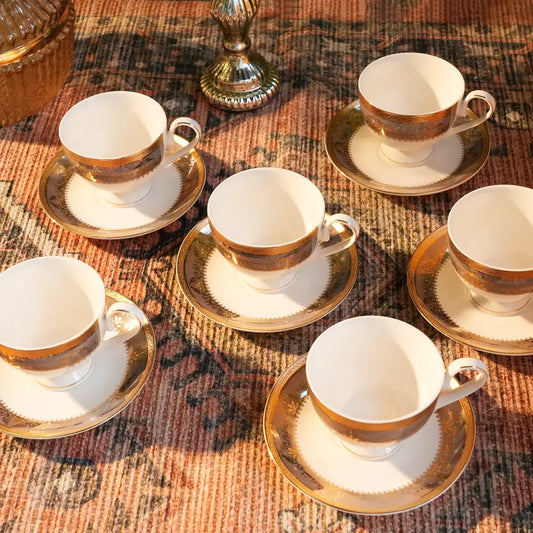 Premium Gold Tea Set – Luxurious & Elegant Design for a Royal Experience - Cup Saucer