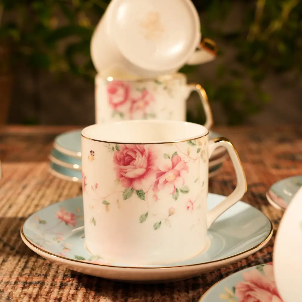 Premium Marble Gold Cup & Saucer – A Touch of Luxury & Elegance - Cup Saucer
