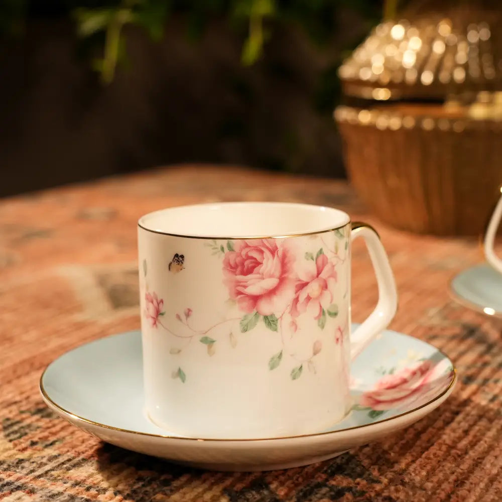 Premium Marble Gold Cup & Saucer – A Touch of Luxury & Elegance - Cup Saucer