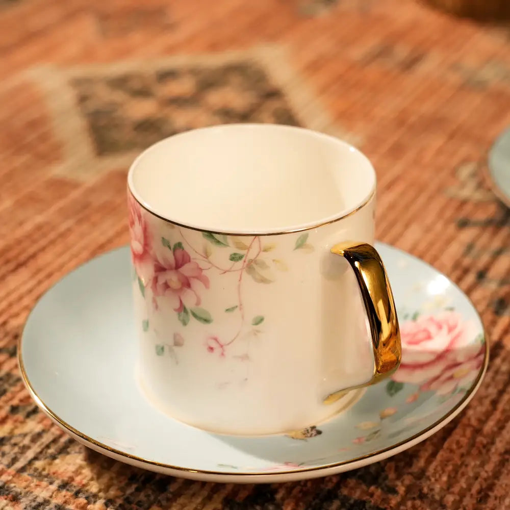 Premium Marble Gold Cup & Saucer – A Touch of Luxury & Elegance - Cup Saucer