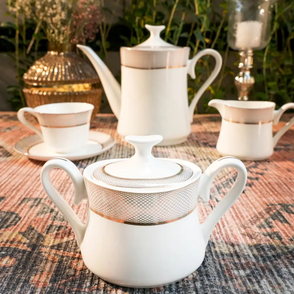 Premium Quality Unique Cup & Saucer Set – Modern Design - 12 PCS CUP SAUCER - Cup Saucer