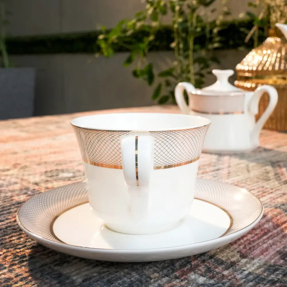 Premium Quality Unique Cup & Saucer Set – Modern Design - Cup Saucer