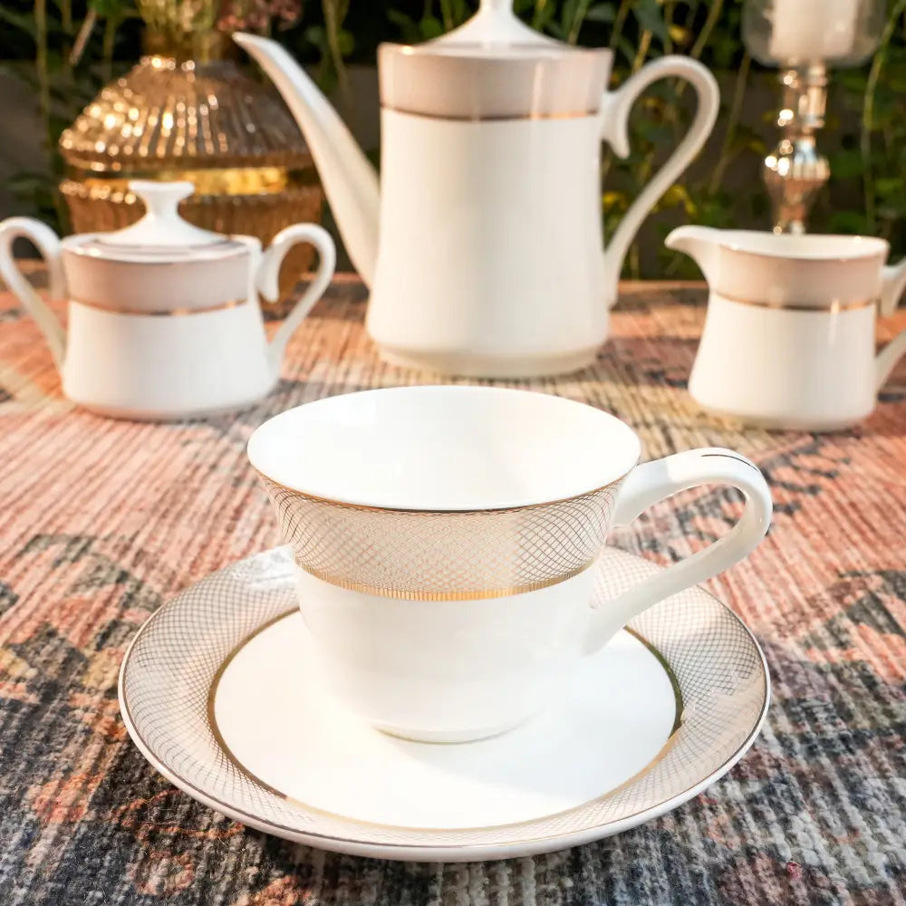 Premium Quality Unique Cup & Saucer Set – Modern Design - Cup Saucer