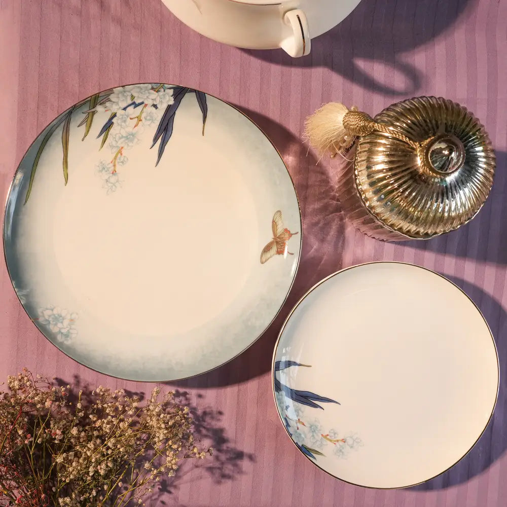 Primum Flower Design New Color Dinner Set – Elegant and Vibrant Dining - 35 PCS - Dinner set