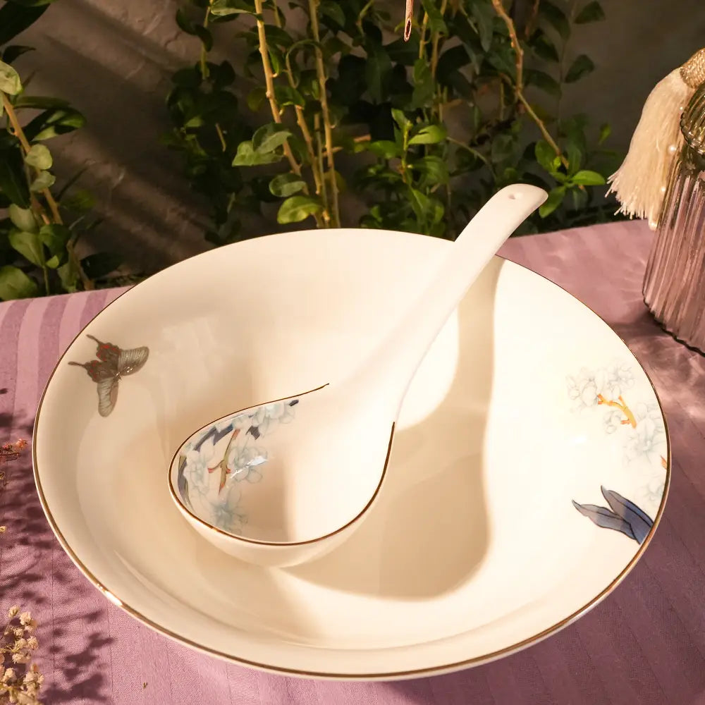 Primum Flower Design New Color Dinner Set – Elegant and Vibrant Dining - Dinner set