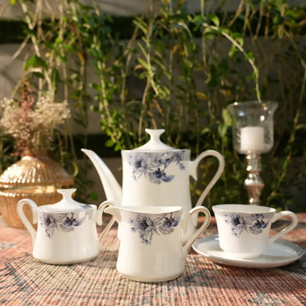 Primum Flower Dignity Premium Cup & Saucer – Elegance in Every Sip - 12 PCS CUP SAUCER - Cup Saucer