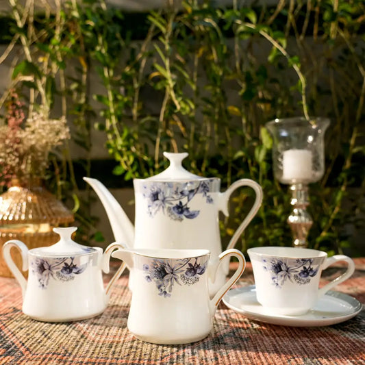 Primum Flower Dignity Premium Cup & Saucer – Elegance in Every Sip - Cup Saucer